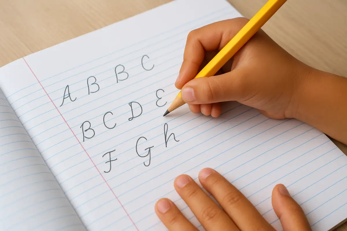 Como escrever no Caderno de Caligrafia Letra Bastão?
