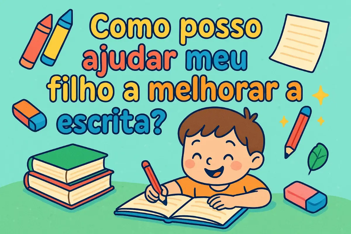 Como posso ajudar meu filho a melhorar a escrita?