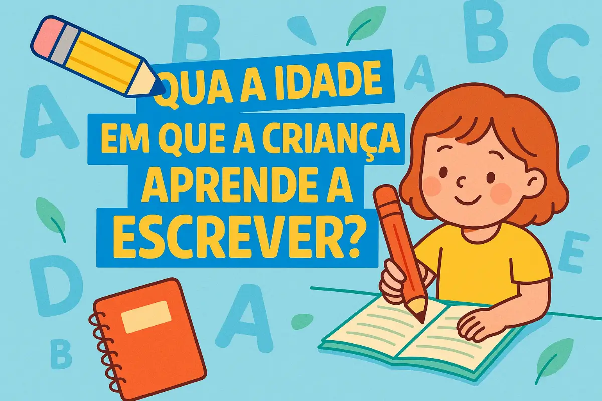 Qual a idade em que a criança aprende a escrever?