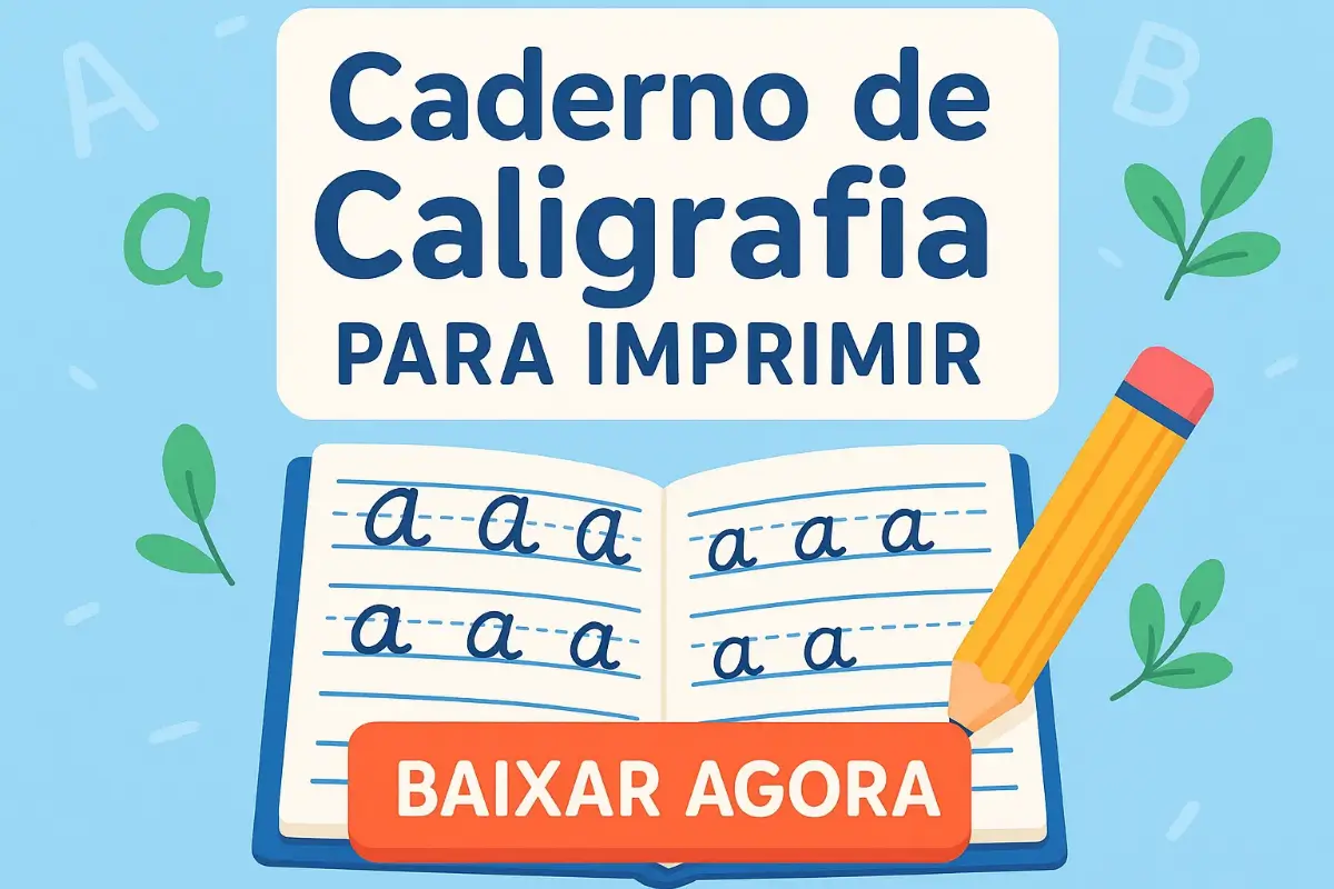 Caderno de Caligrafia para Imprimir PDF