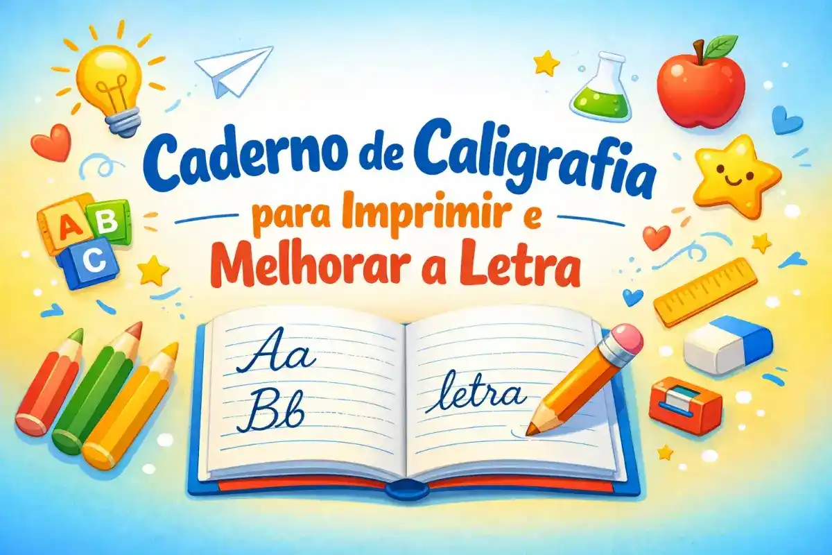 Caderno de Caligrafia para Imprimir e Melhorar a Letra