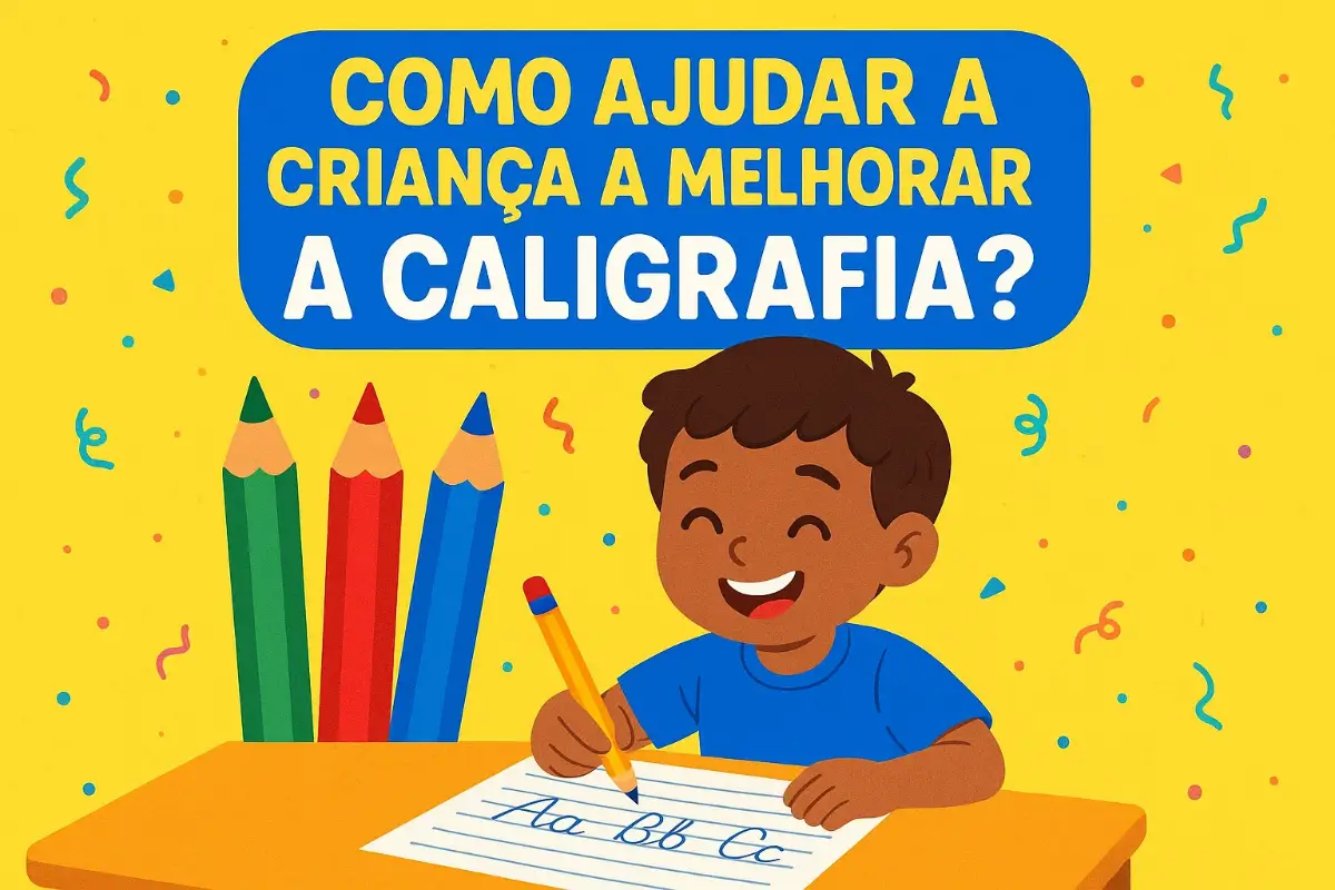 Como ajudar a criança a melhorar a Caligrafia?