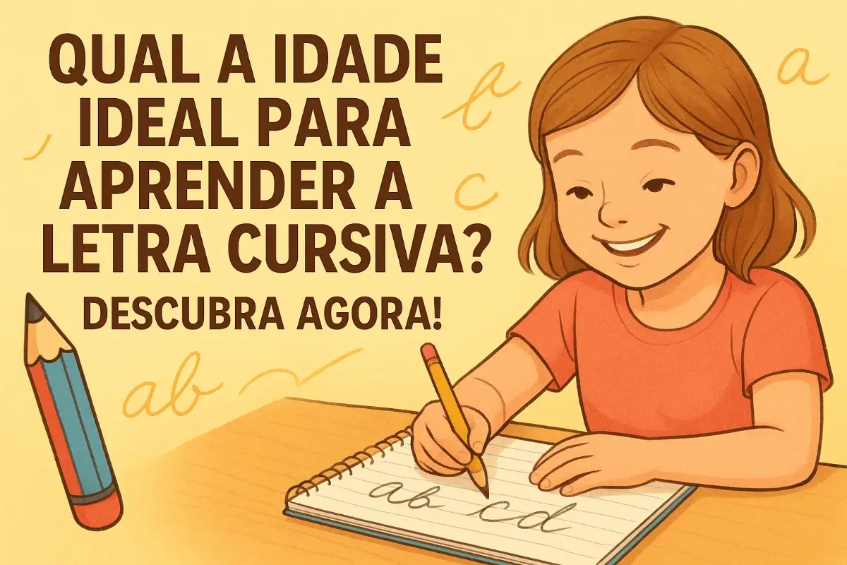 Qual a idade ideal para aprender a Letra Cursiva?