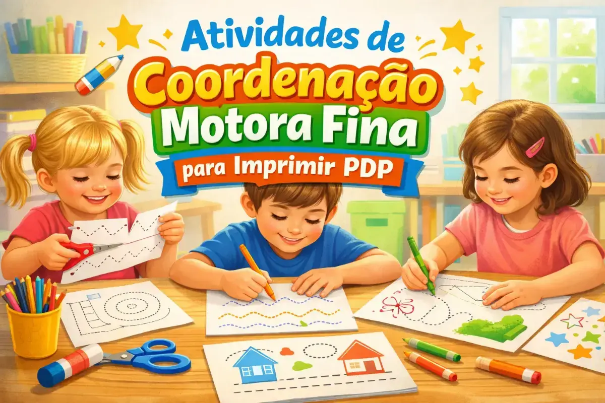 Atividades de Coordenação Motora Fina para Imprimir PDF