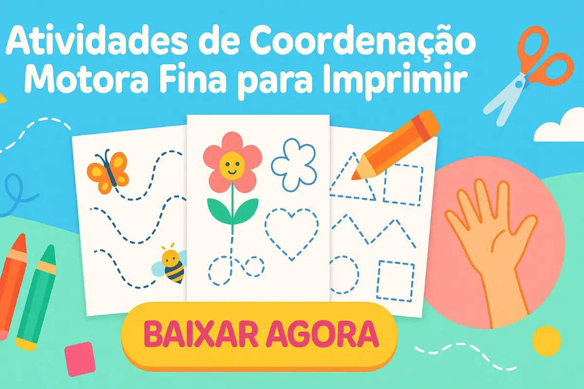 Atividades de Coordenação Motora Fina para Imprimir PDF