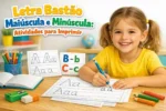 Letra Bastão Maiúscula e Minúscula: Atividades para Imprimir