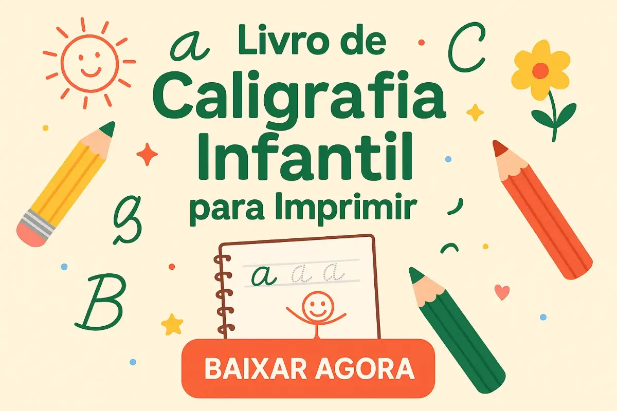 Livro de Caligrafia Infantil para Imprimir PDF