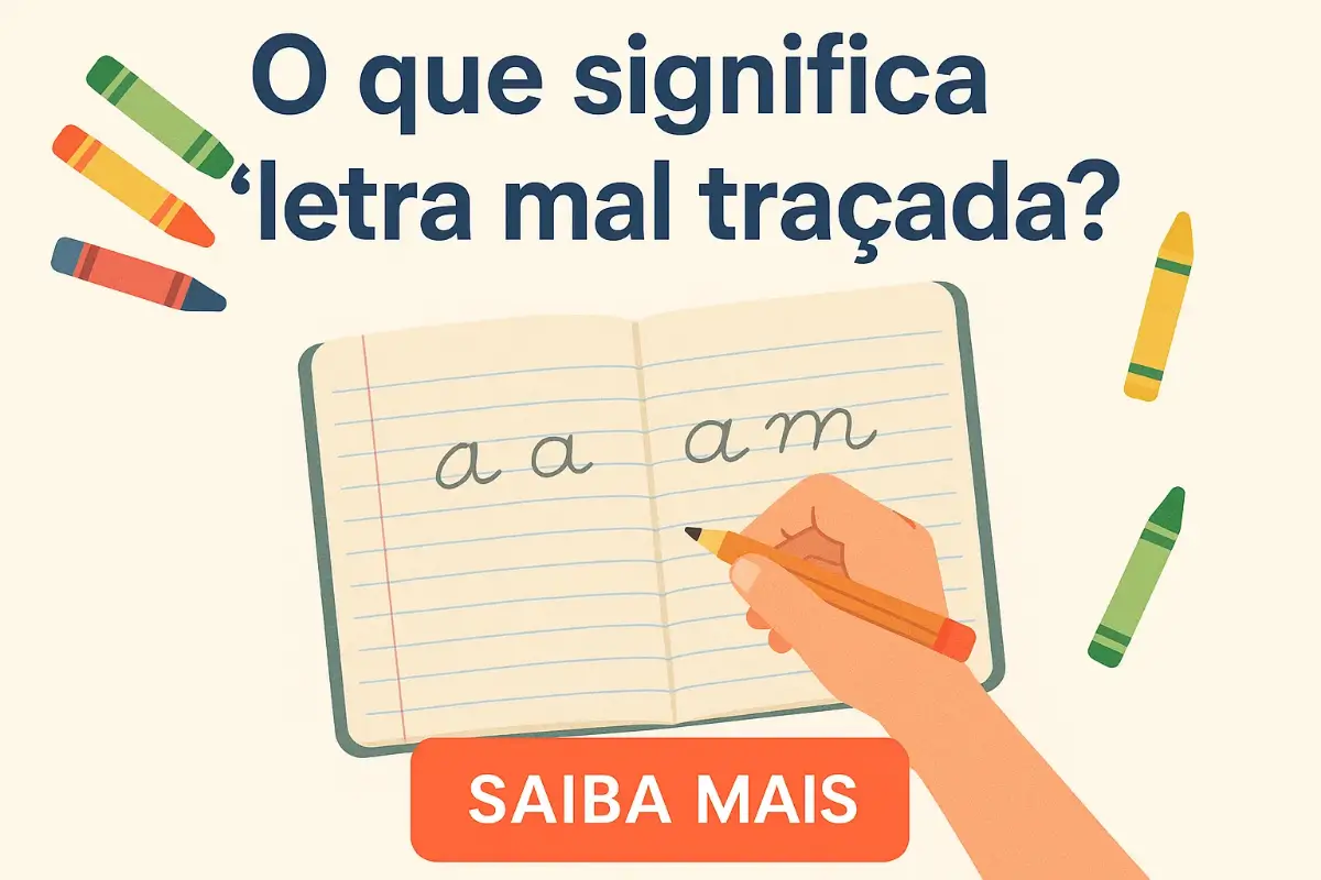 O que significa letra mal traçada?