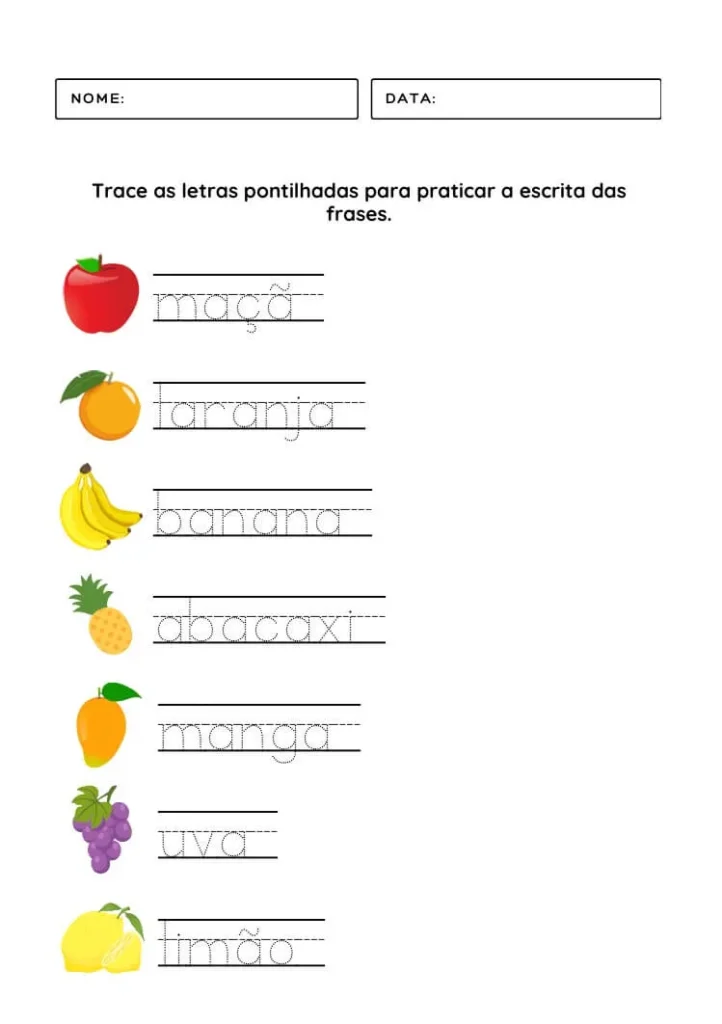 Atividades Coordenação Motora Fina para Imprimir PDF