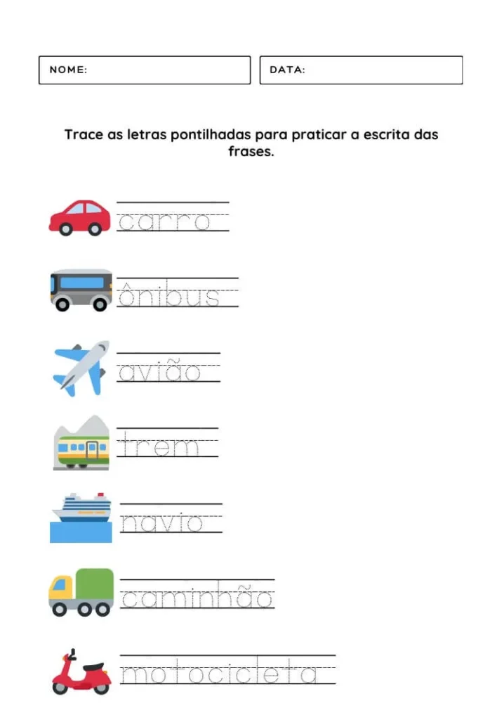 Atividades Coordenação Motora Fina para Imprimir PDF