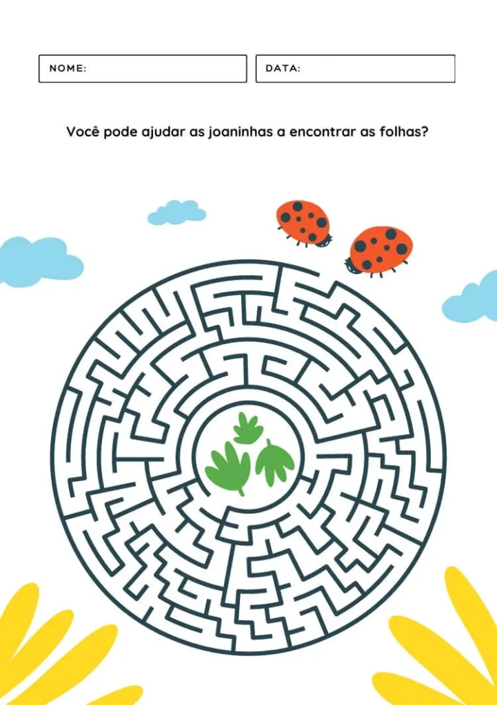 Atividades Coordenação Motora Fina para Imprimir PDF