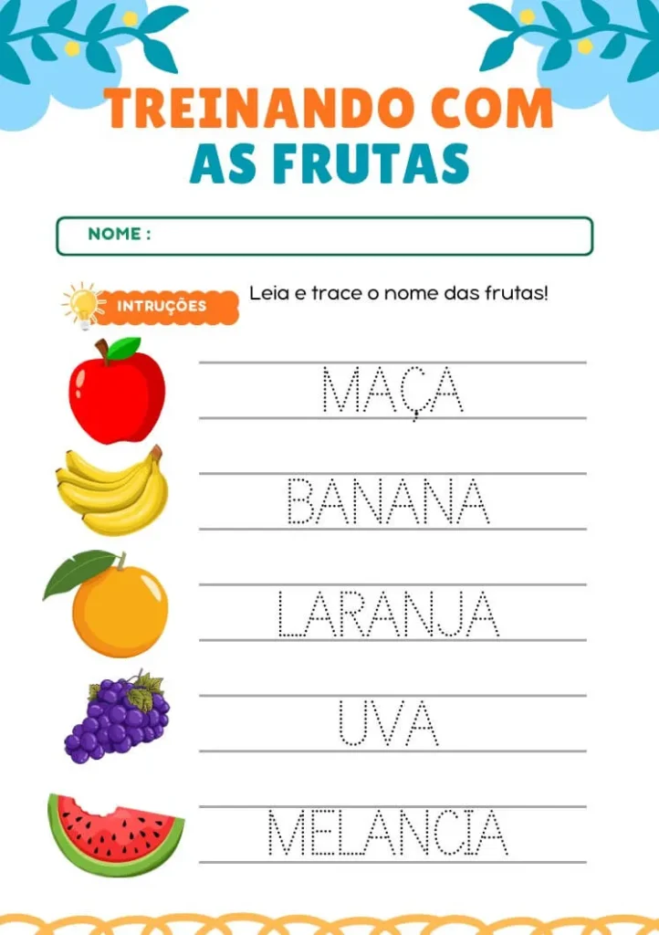Caderno de Atividades de Letra Bastão para Imprimir PDF