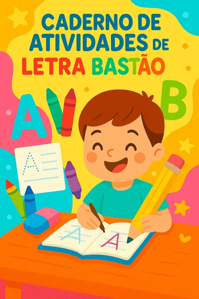 Caderno de Atividades de Letra Bastão para Imprimir PDF