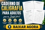 Caderno de Caligrafia para Adultos para Imprimir PDF