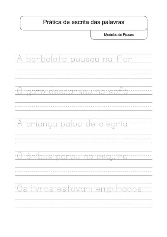 Caderno de caligrafia para adultos para imprimir pdf
