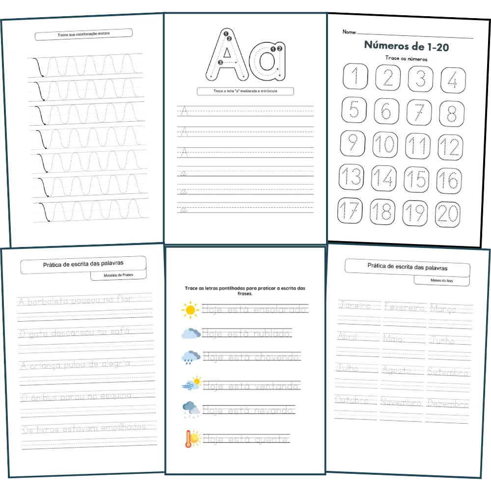 Caderno de Caligrafia para Adultos para Imprimir PDF