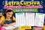 Letra Cursiva Maiúscula e Minúscula para imprimir PDF