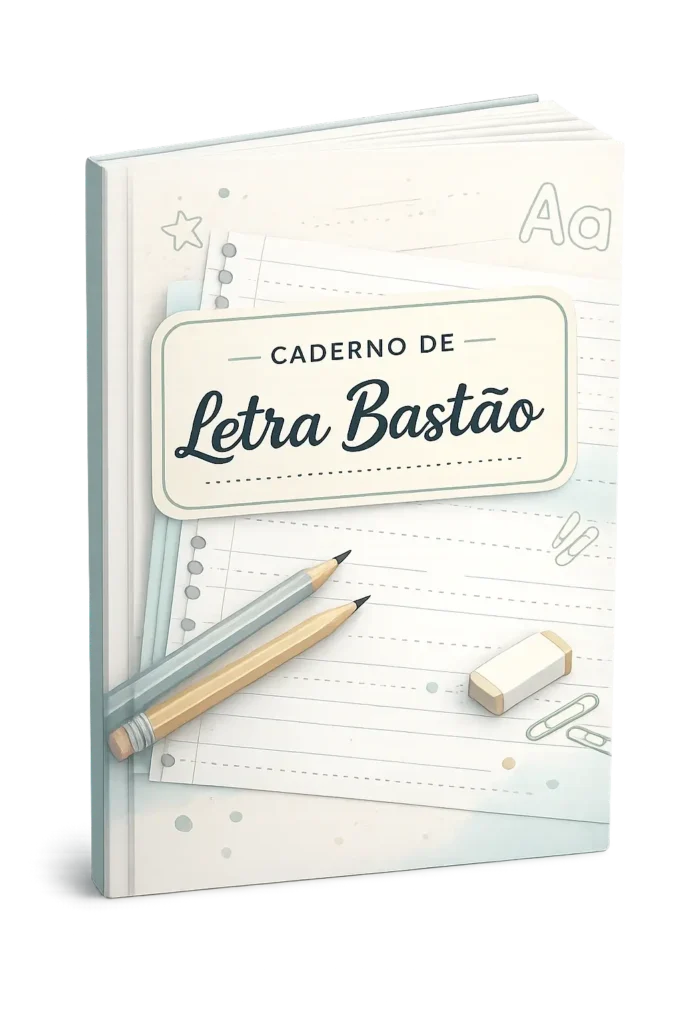 Caderno de letra bastão para adultos para imprimir pdf