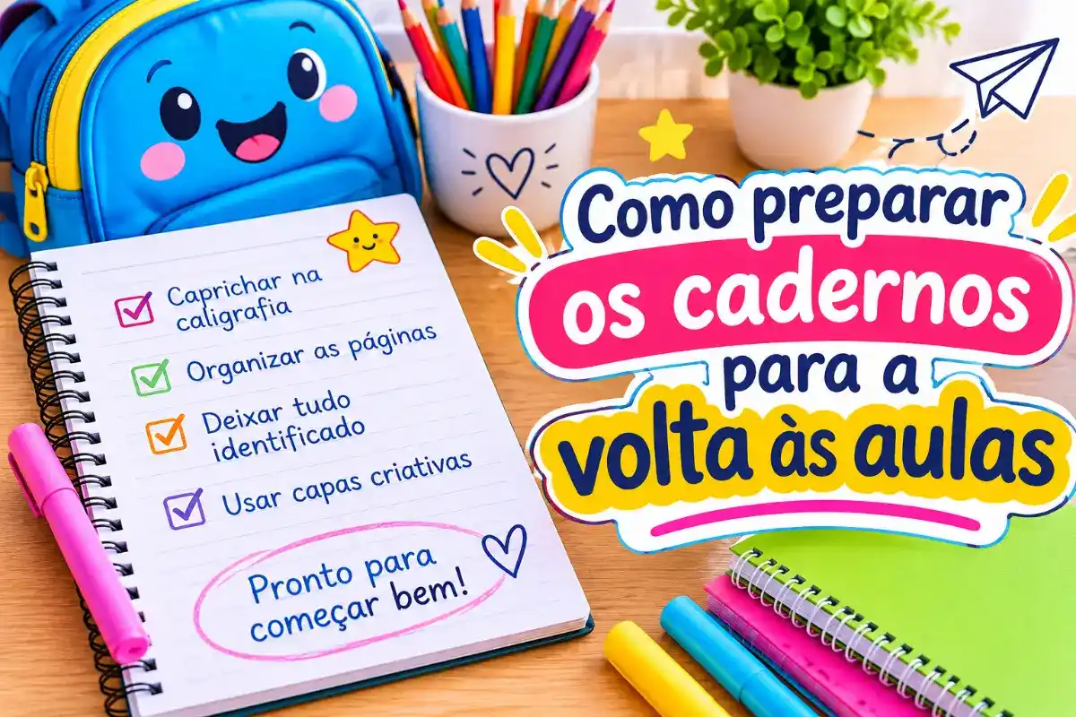 Como preparar os cadernos para a volta às aulas